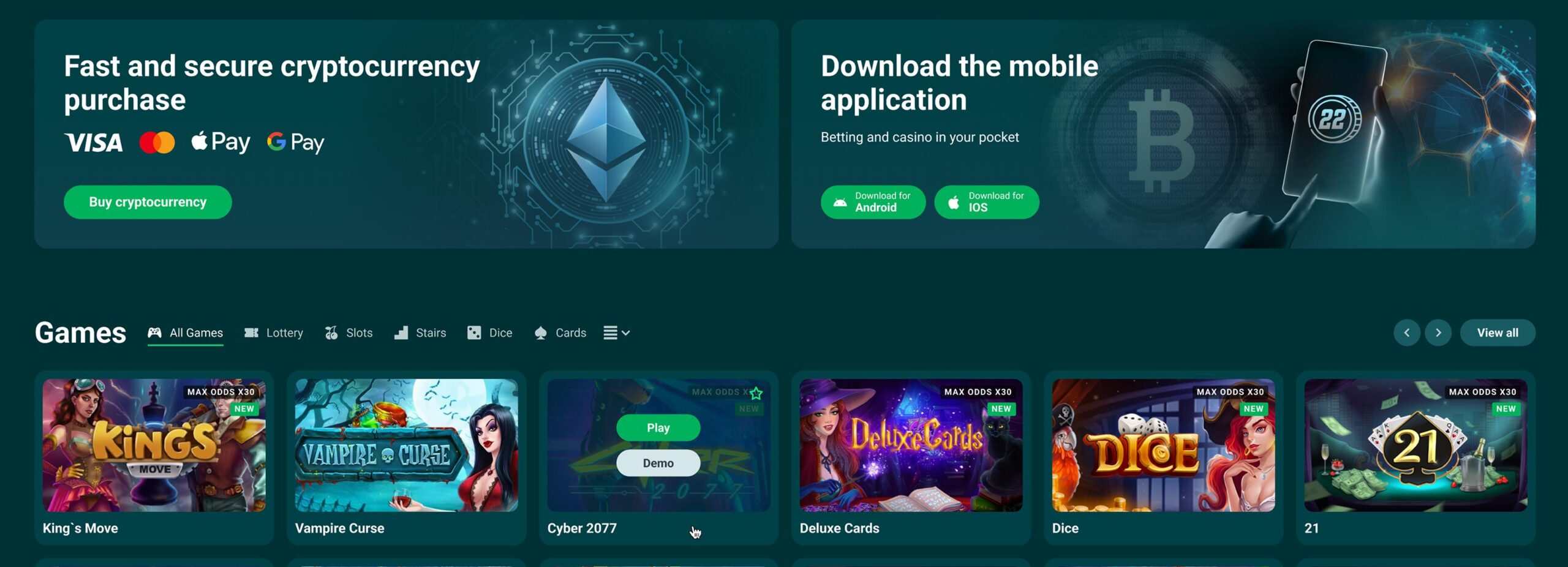 22Bit διαδικτυακά